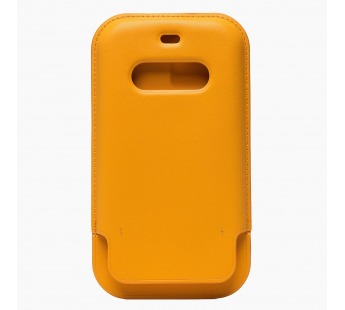 Чехол-конверт - SM001 кожаный SafeMag для "Apple iPhone 12 Pro Max" (повр. уп.) (golden oran(219392)#1885243
