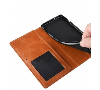 Чехол книжка Xiaomi Poco M5 / M4 5G с кошельком (коричневый)#1885168
