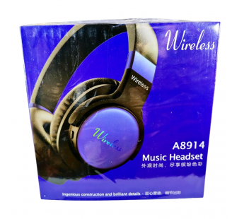 Наушники Bluetooth накладные с микрофоном A8914, цвет черный#2119113