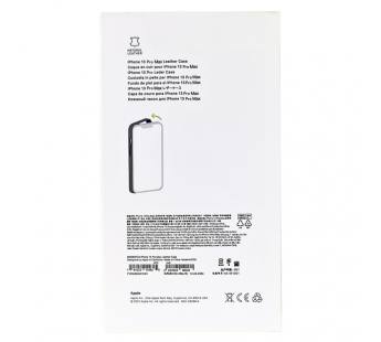 Чехол для iPhone 13 Pro Max кожаный Magsafe, черный#2037627