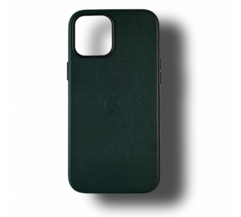 Чехол-накладка для iPhone 14 кожаный Magsafe, зеленый#1960637