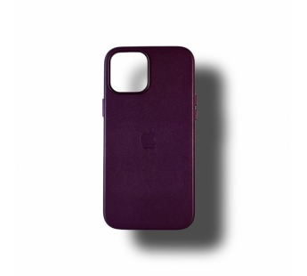 Чехол для iPhone 14 кожаный Magsafe, фиолетовый#1886338