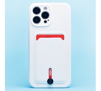 Чехол-накладка - SC304 с картхолдером для "Apple iPhone 13 Pro Max" (white) (218013)#1888804