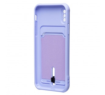Чехол-накладка - SC304 с картхолдером для "Apple iPhone X/iPhone XS" (light violet) (218017)#2099654