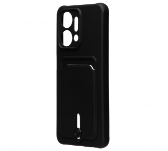 Чехол-накладка - SC304 с картхолдером для "Huawei Honor X7a" (black) (217940)#2099707