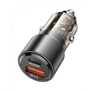 Адаптер автомобильный BOROFONE BZ20 PD 20+QC 3.0 38W (черный)#2079667