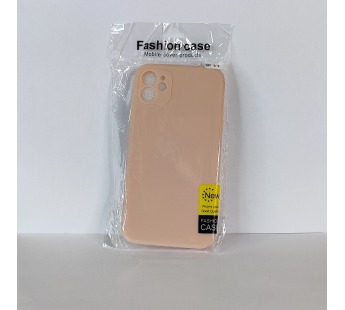 Чехол для iPhone 11 TPU with cloth розовый#1886296
