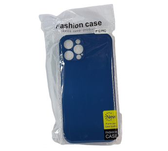 Чехол для iPhone 12 Pro TPU with cloth синий#2035083