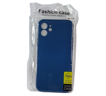 Чехол для iPhone 12 TPU with cloth синий#2035069