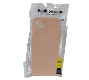 Чехол для iPhone 13 TPU with cloth розовый#2035411