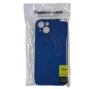 Чехол для iPhone 13 TPU with cloth синий#2035410