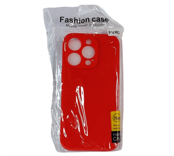 Чехол для iPhone 14 Pro TPU with cloth красный#2035402