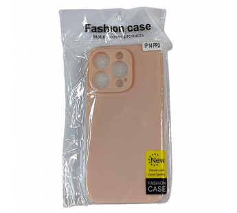 Чехол для iPhone 14 Pro TPU with cloth розовый#2035401