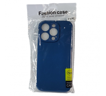 Чехол для iPhone 14 Pro TPU with cloth синий#2035400