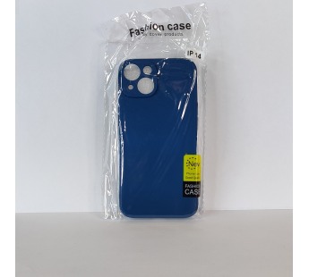 Чехол для iPhone 14 TPU with cloth синий#1886252