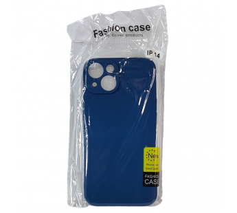 Чехол для iPhone 14 TPU with cloth синий#2035395