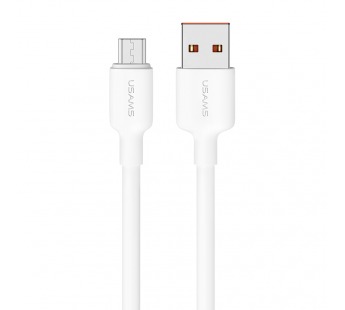 Кабель USB - Micro USB  USAMS SJ609 U84 (2A/3m) белый#1889146