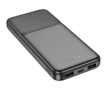 Портативный аккумулятор 10000mAh 2гн.USB 5V, 2,0A BJ33, чёрный "BoroFone"#1894226
