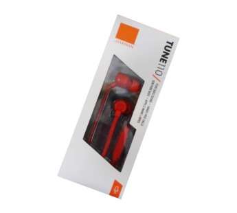 Проводные наушники 3.5 JBL TUNE T110 ORG красные#2055605