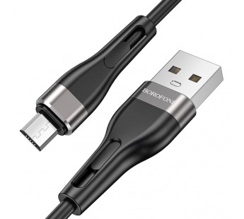 Кабель USB - Micro BOROFONE BX46 Silicone (черный) 1м#1889973