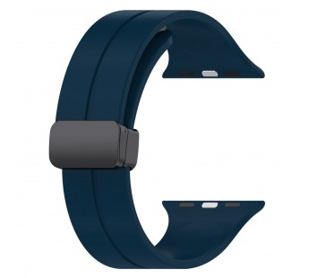 Ремешок - ApW29 Apple Watch 38/40/41мм силикон на магните (dark blue) (218429)#2004426