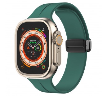 Ремешок - ApW29 Apple Watch 38/40/41мм силикон на магните (pine green) (218435)#2004428