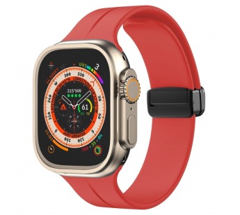 Ремешок - ApW29 Apple Watch 38/40/41мм силикон на магните (red) (218423)#2004431