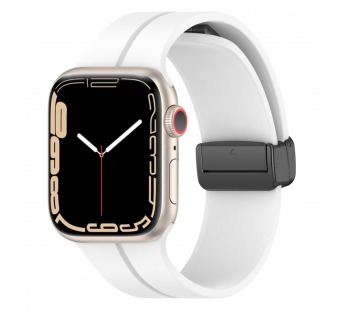 Ремешок - ApW29 Apple Watch 42/44/45мм силикон на магните (white) (218405)#2004452
