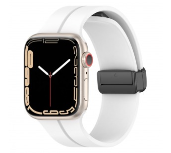 Ремешок - ApW29 Apple Watch 38/40/41мм силикон на магните (white) (218421)#2004455