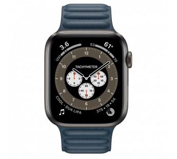 Ремешок - ApW31 Apple Watch 38/40/41мм экокожа на магните (blue) (218819)#1945757