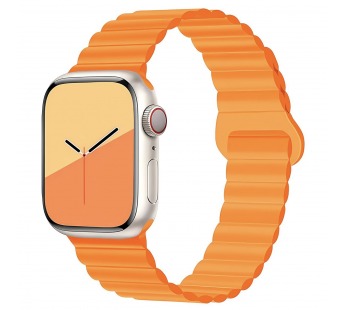 Ремешок - ApW32 Apple Watch 38/40/41мм силикон на магните (orange) (218893)#1942027