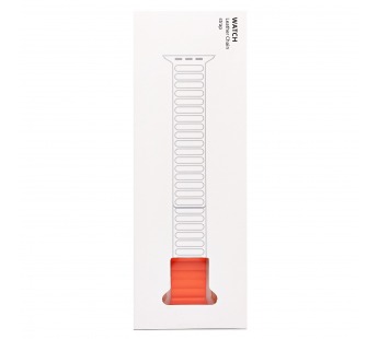 Ремешок - ApW32 Apple Watch 42/44/45/49 мм силикон на магните (orange) (218885)#1893314