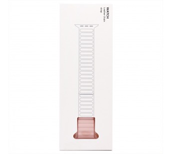 Ремешок - ApW32 Apple Watch 42/44/45/49 мм силикон на магните (sand pink/orange) (218882)#1893315