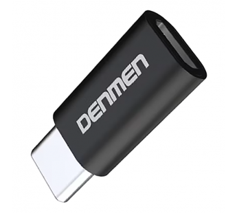 Переходник DENMEN DU11 Micro USB - Type C (черный)#2111815