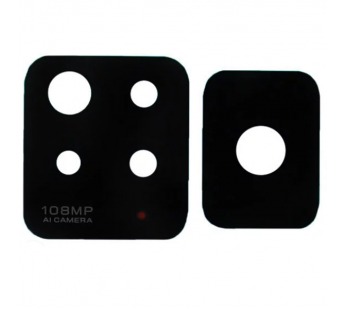 Стекло камеры для Xiaomi Redmi Note 11 Pro 4G (черный) (комплект 2шт)#2077478