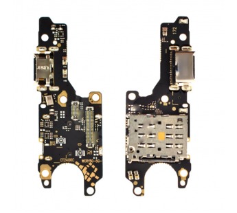 Шлейф (плата) для Huawei Honor 50 + системный разъем + разъем сим + микрофон#2069255
