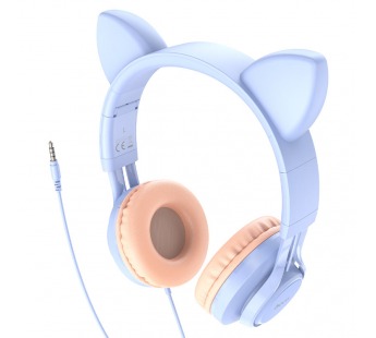 Накладные наушники Hoco Cat W36  (dream blue) (214069)#1893551