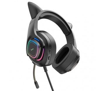 Игровые полноразмерные проводные наушники HOCO W107 Elf Cat#1893762