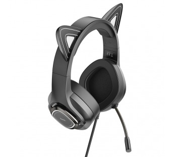 Игровые полноразмерные проводные наушники HOCO W107 Elf Cat#1893764