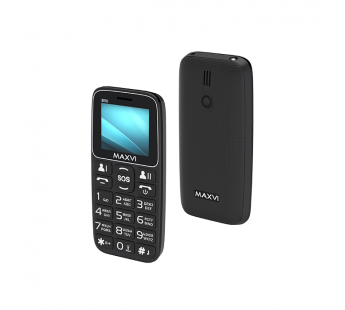 Мобильный телефон Maxvi B110 Black (1,77"/0,3МП/1000 mAh)#1893446