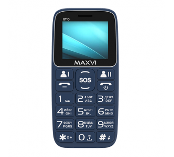 Мобильный телефон MAXVI B110 Blue (1,77"/0,3МП/1000 mAh)#1893458