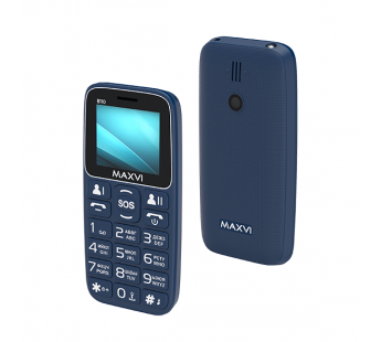 Мобильный телефон Maxvi B110 Blue (1,77"/0,3МП/1000 mAh)#1893466