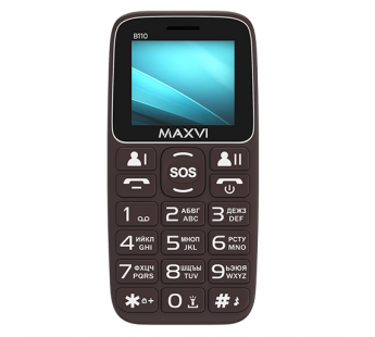 Мобильный телефон MAXVI B110 Brown (1,77"/0,3МП/1000 mAh)#1893467