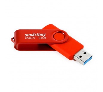 Флеш-накопитель USB 3.0 64GB Smart Buy Twist красный#1894324