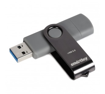 Флеш-накопитель USB 3.0 64GB Smart Buy Twist Dual (USB Type-C + USB Type-A)#1928535