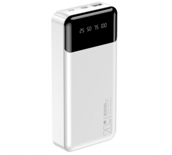 Внешний аккумулятор XO PR192,(QC 18W, PD 20W) 20000mAh, белый#1896156