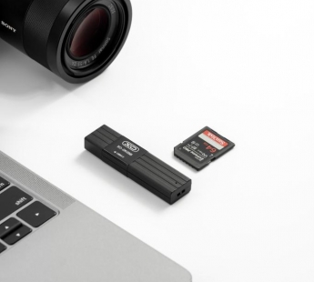 КартРидер XO DK05B 2в1 (Micro SD/SD) USB3.0 черный#1895308