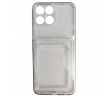 Чехол силиконовый Honor X8 iBox Crystal c кардхолдером прозрачный#2134111