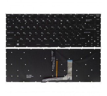 Клавиатура для MSI GS65 Stealth черная c красной подсветкой#2101536