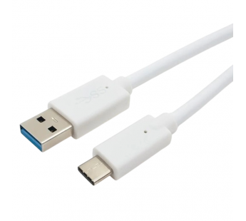 USB кабель шт.USB (A) - шт.Type-C "Cablexpert", серия Classic 0.1, QC 3.0, 3А, белый, коробка, 1м#2126342